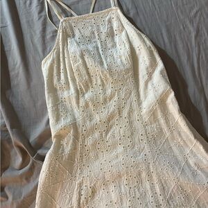 Hollister White Eyelet Dress